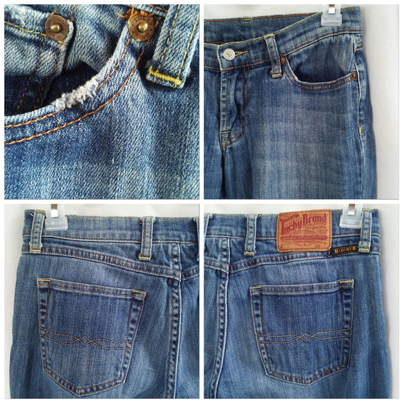 Lucky Brand jeans Size 4/27 Midrise flare Blue - Picture 4 of 8